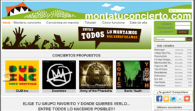 Web MontaTuConcierto